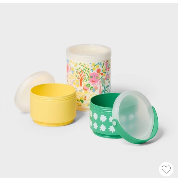 Vacation Stackable Snacklebox Yellow/Green - Roller Rabbit x Target - Picture 3 of 5